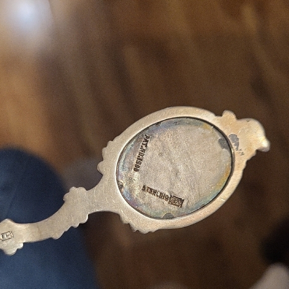 Decorative Silver Spoon with Ornate Handle - Picture 6 of 7